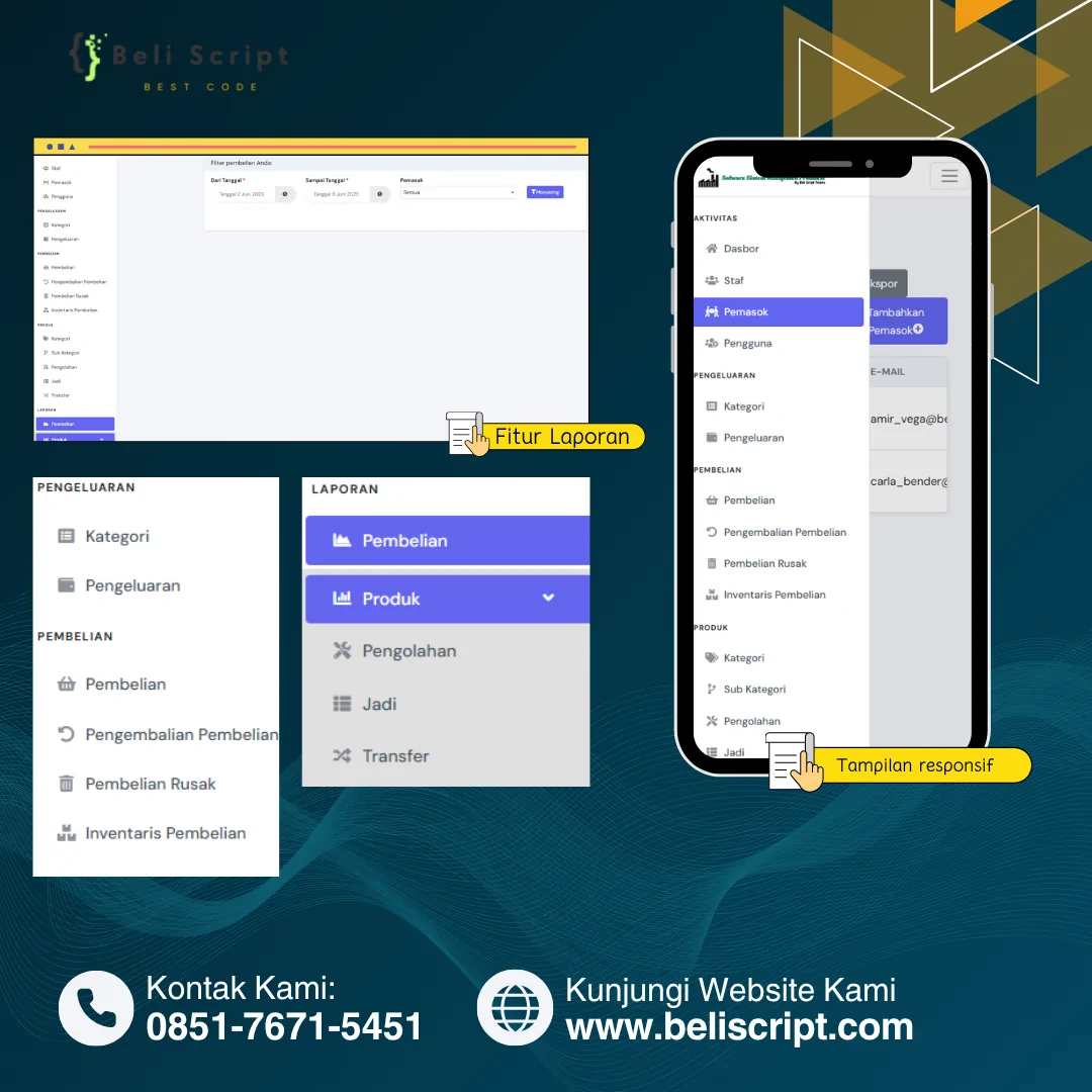 Jasa Pembuatan Software Sistem Manajemen Produksi Pabrik All-in-One