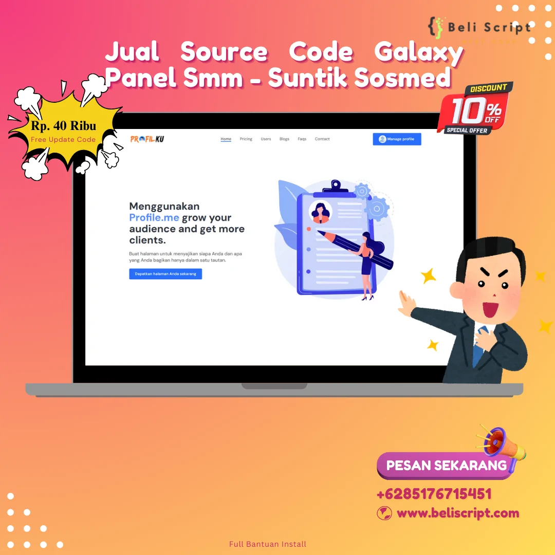 Source Code Profilku: Solusi Biolink & Biodata Profesional untuk Jejak Digital Anda!